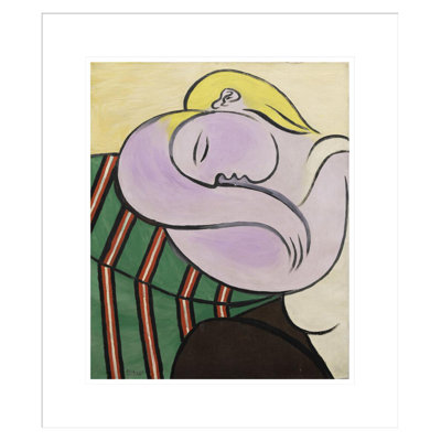 «Femme aux cheveux jaunes» par Pablo Picasso, impression giclée sur cadre