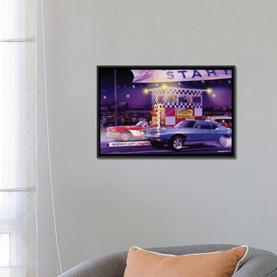 «Drag City» par Bruce Kaiser - publicité rétro sur toile