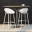 Ensemble de 2 tabourets de bar Modern White - élégance extérieure élégante et durabilité pour votre cour