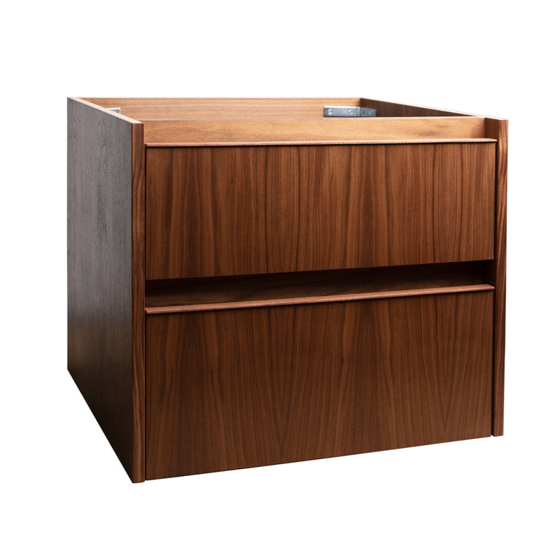 Pronto 23.75'' W Single Bathroom Vanity Base, Natural Walnut