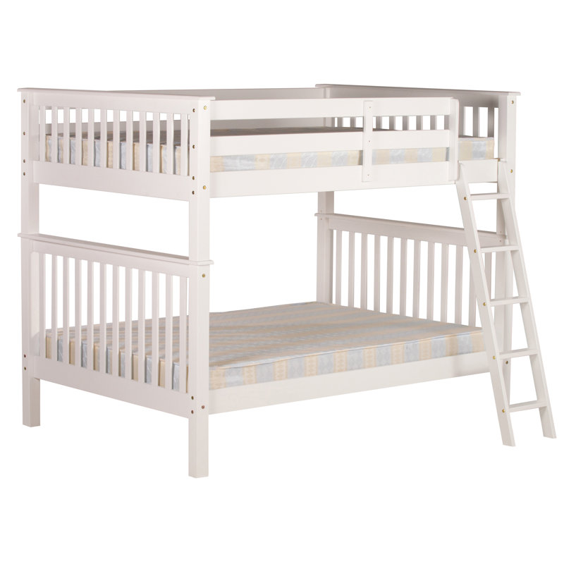 Small Double (4') Bunk Bed with Built-in Ladder Included