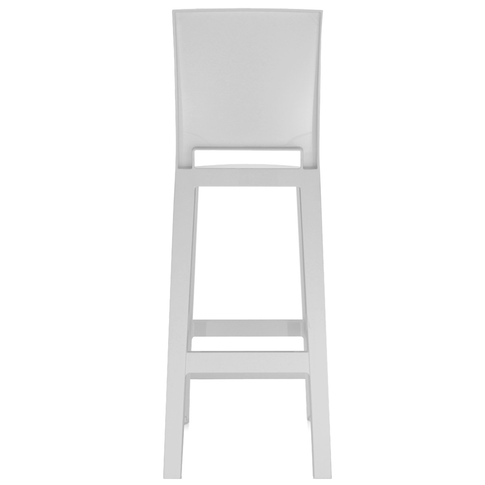 One More Outdoor Bar Stool, Glossy White, Bar
