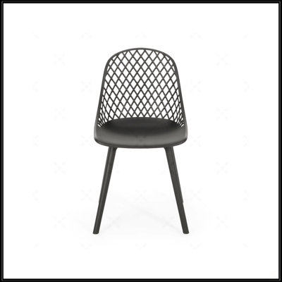 Excellente chaise Lily résistante aux intempéries pour les repas à l'extérieur, rehaussant votre espace.