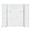Grand lit, de couleur blanche, lit avec une charge de 700 lb, pour une utilisation en appartement en blanc, solide et, avec fonctionnalité supplémentaire de rabat latéral, s'adapte à tout intérieur