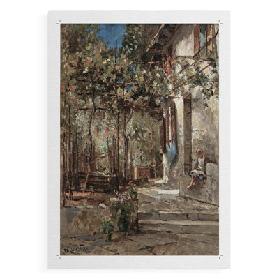 Reproduction florale rétro LV III - impression sur toile seulement - non encadrée