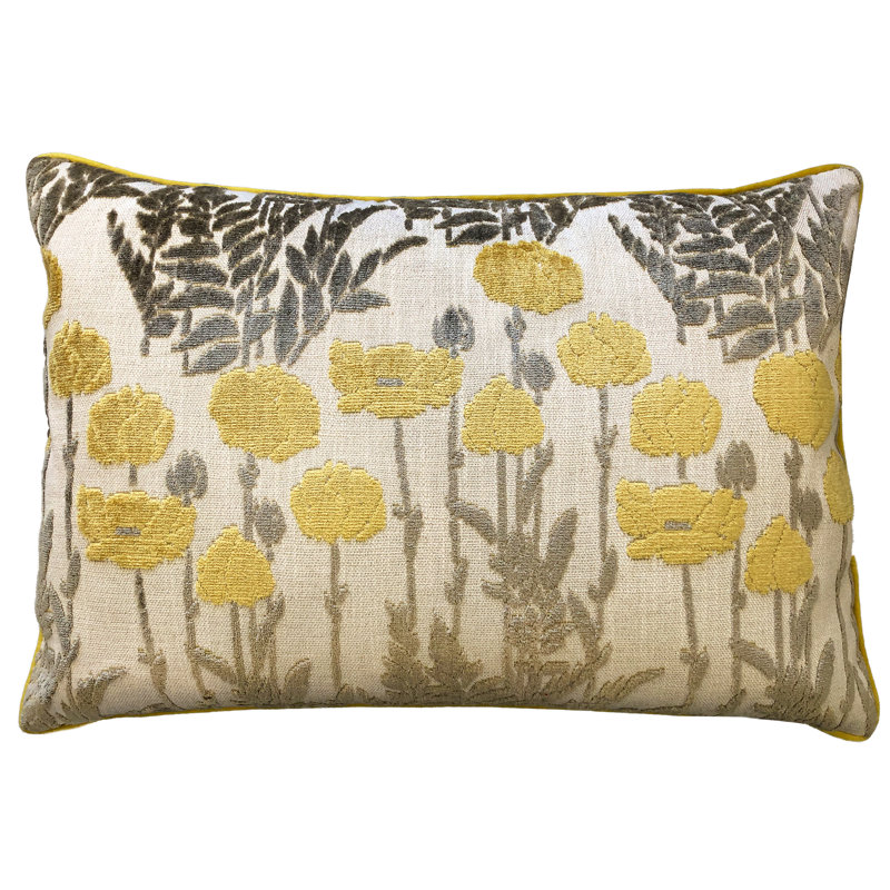 Lumbar Pillow Cover & Insert, Mustard