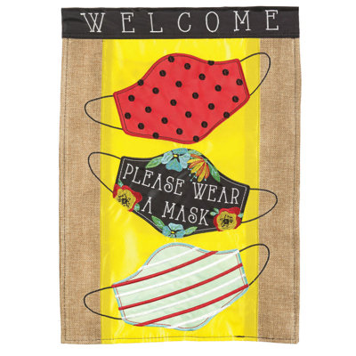 Double Sided 18 in. H x 13 in. W Polyester Garden flag