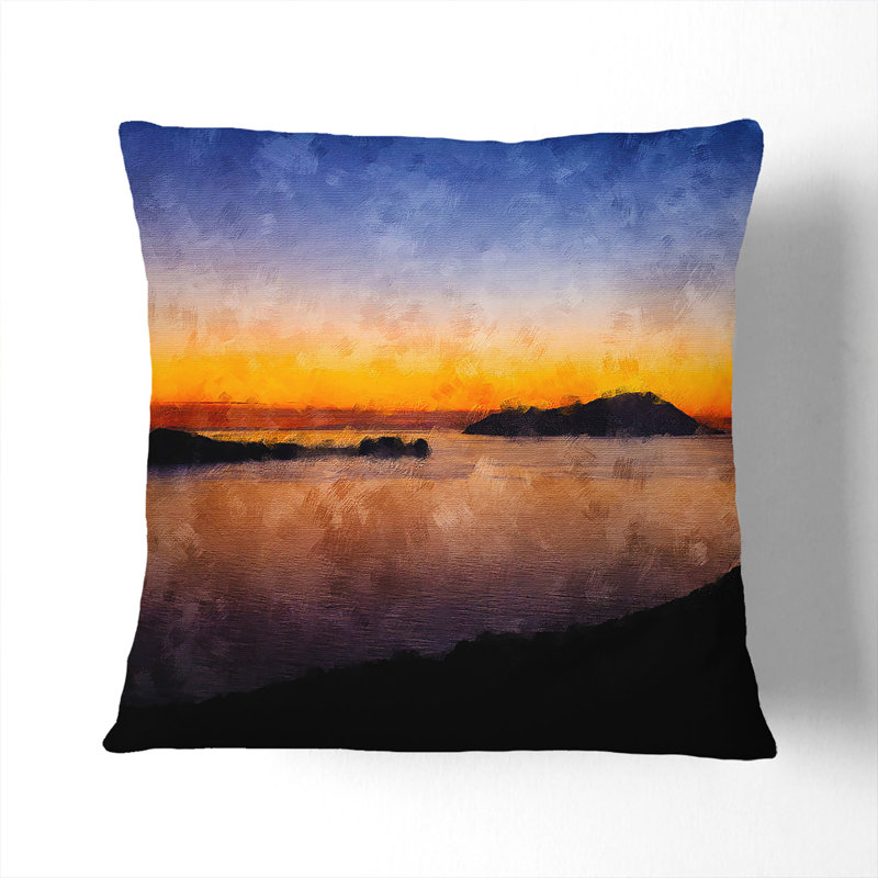 Square Throw Cushion, 40cm H x 40cm W x 15cm D
