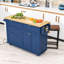 Ensemble d'îlot de cuisine avec abattant, 2 tabourets, tiroirs de rangement et armoire-512138523