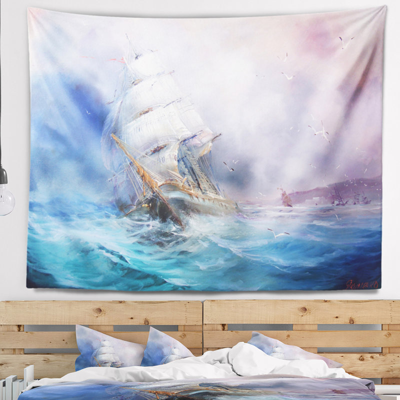 Tapisserie seascape sea breeze, H 32 po x l 39 po
