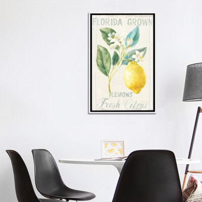 « Floral Lemon I » par Danhui nai, reproduction d’art