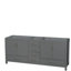 Base de meuble-lavabo double autoportante de 79 po avec armoires à pharmacie Sheffield-40093286
