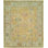 Hand Knotted Wool Ikat Area Rug in Yellow
