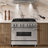 ZLINE 36 in. Legacy Dual Fuel Range w/ 6 Burners & Electric Convection Oven-50099931