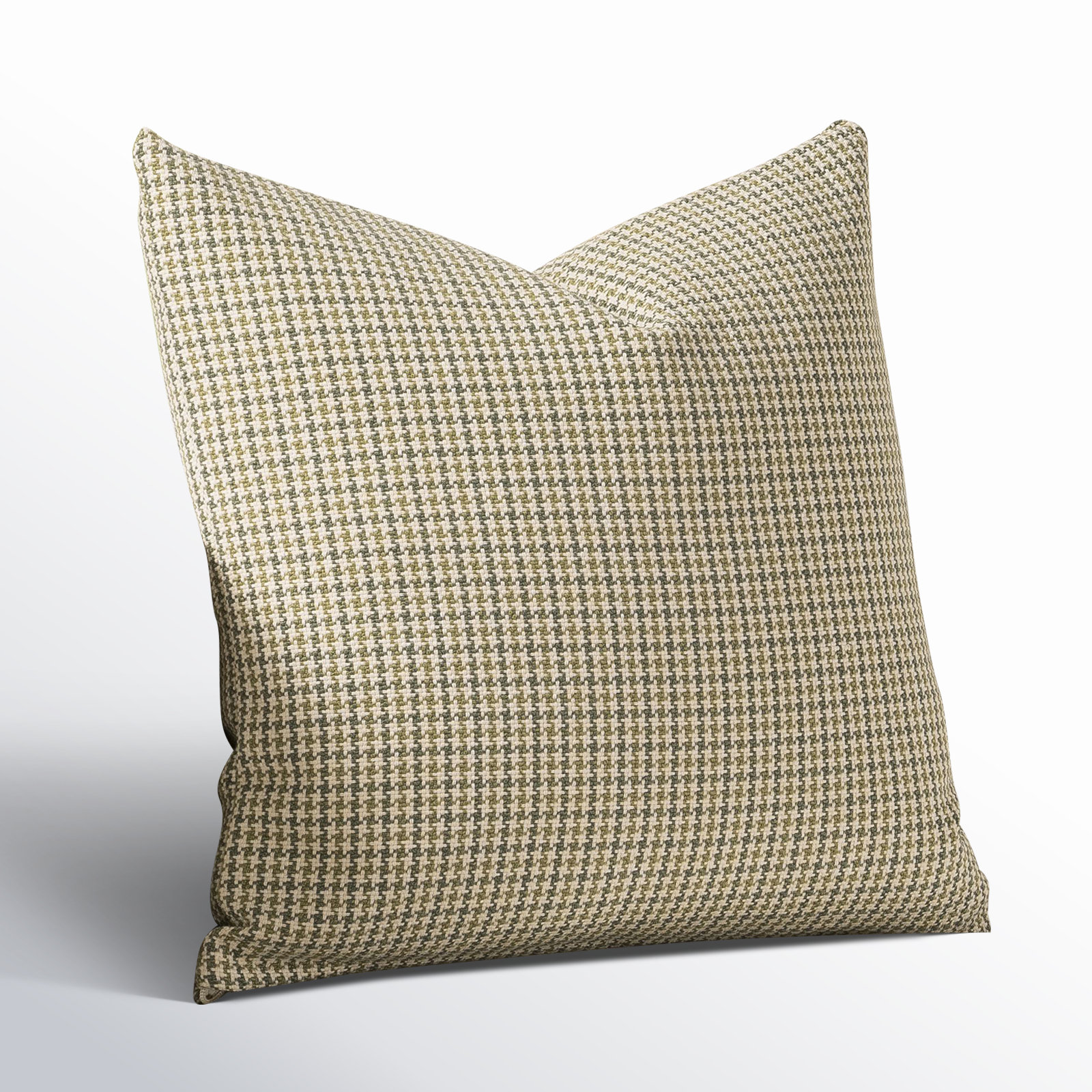 Hansah Pillow, Square 22", Polyester, Fern Geometric 1