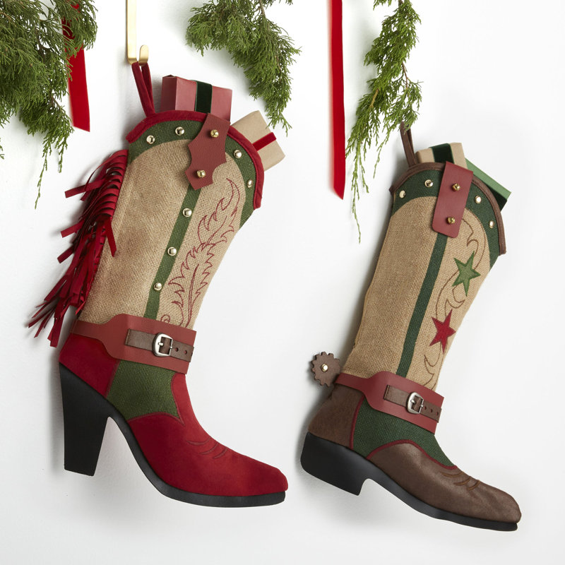 Personalization Mall Cowboy Boot Christmas Stocking