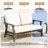 Solid Wood Teak Outdoor Loveseat With Cushion And Arms-1591383979-1591383977