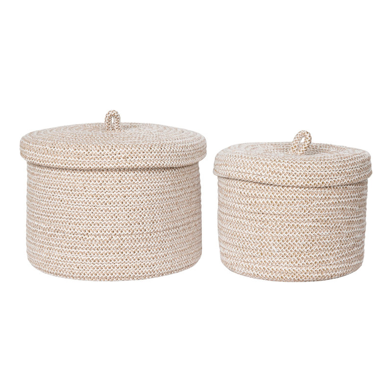 Beachcrest Home Kelsi Cotton Decorative Basket