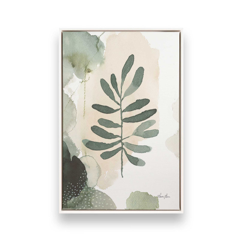 Harmonic Leaves II Canvas Print, 18.75" H x 12.75" W, Opaque White