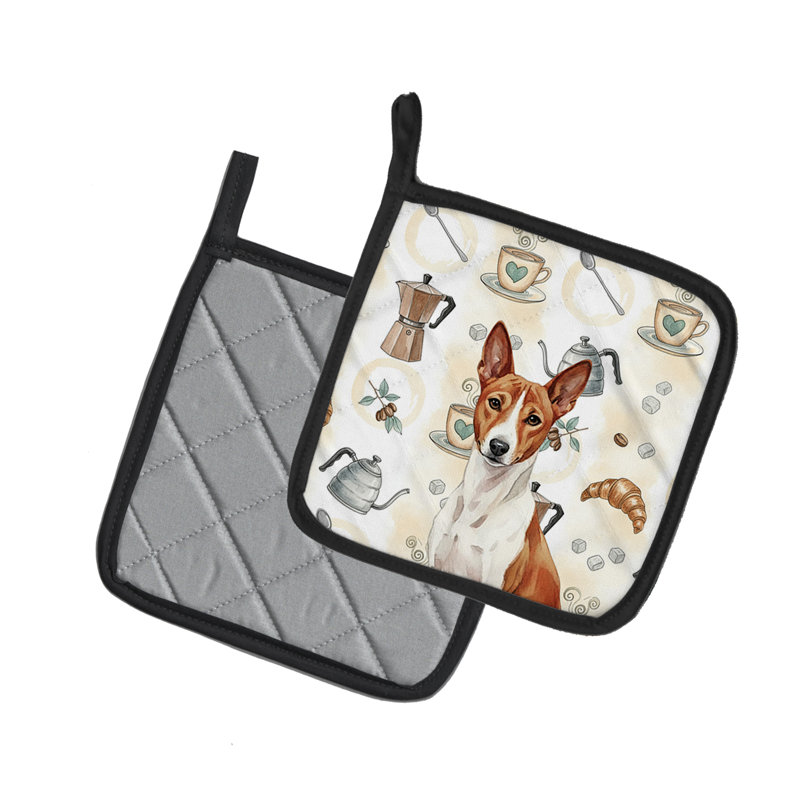 Paire de porte-casseroles Basenji Coffee Bar