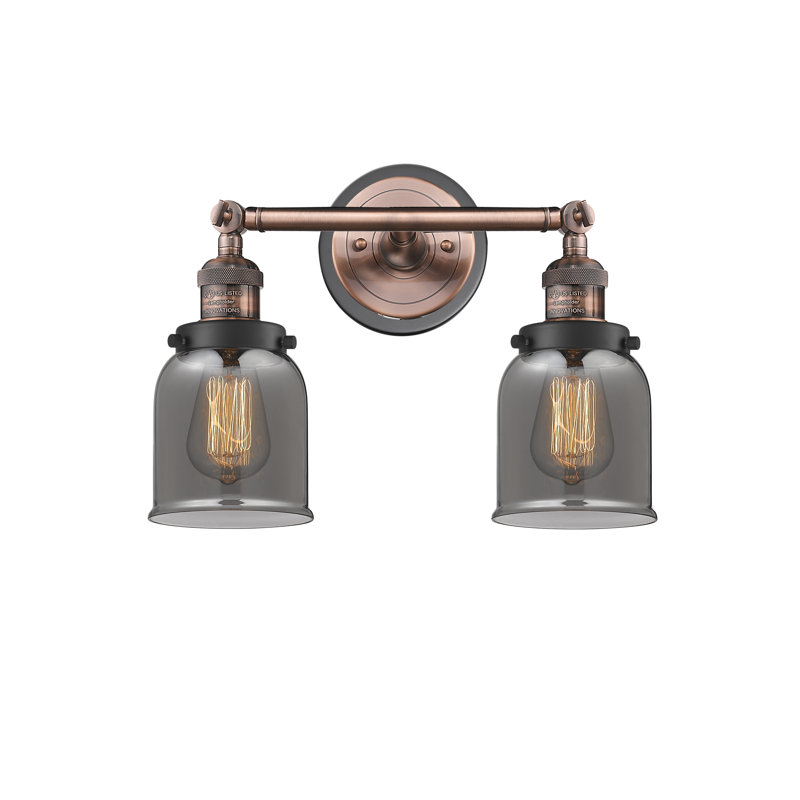 Amher 2 - Light Dimmable Vanity Light, Plated Smoke