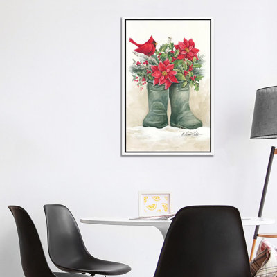 Christmas Lodge Boots by Diane Kater - Print on Canvas