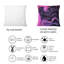 Rose et noir luxueux abstrait Art fluide I - Coussin décoratif imprimé moderne-372187296
