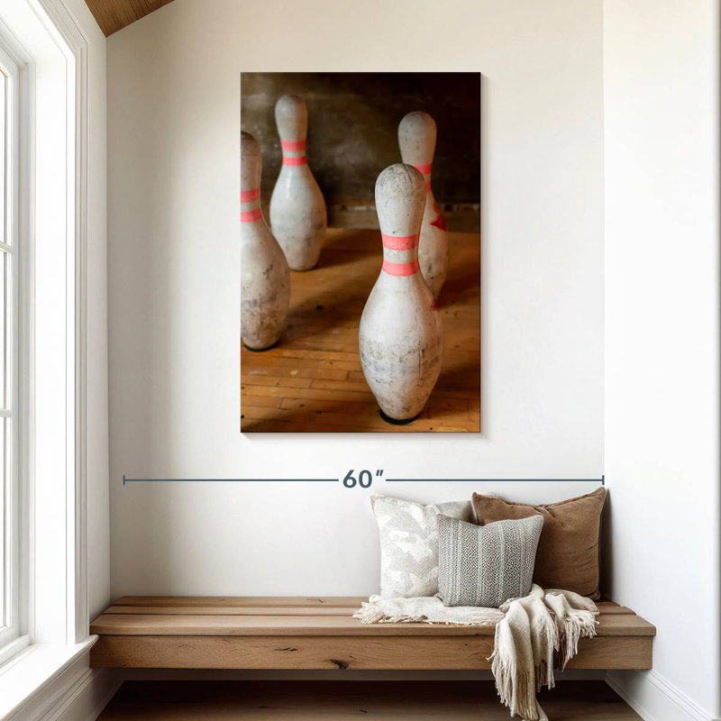 Sireci Old Bowling Pin Set, 45" H x 30" W