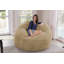 Fauteuil à billes - Fauteuil à billes rond rembourré en mousse à mémoire de forme avec housse amovible et lavable à la machine - Fauteuil à billes avec housse en microfibre douce - Plusieurs tailles et plusieurs tissus lavables à la machine-2127524622-2145937782