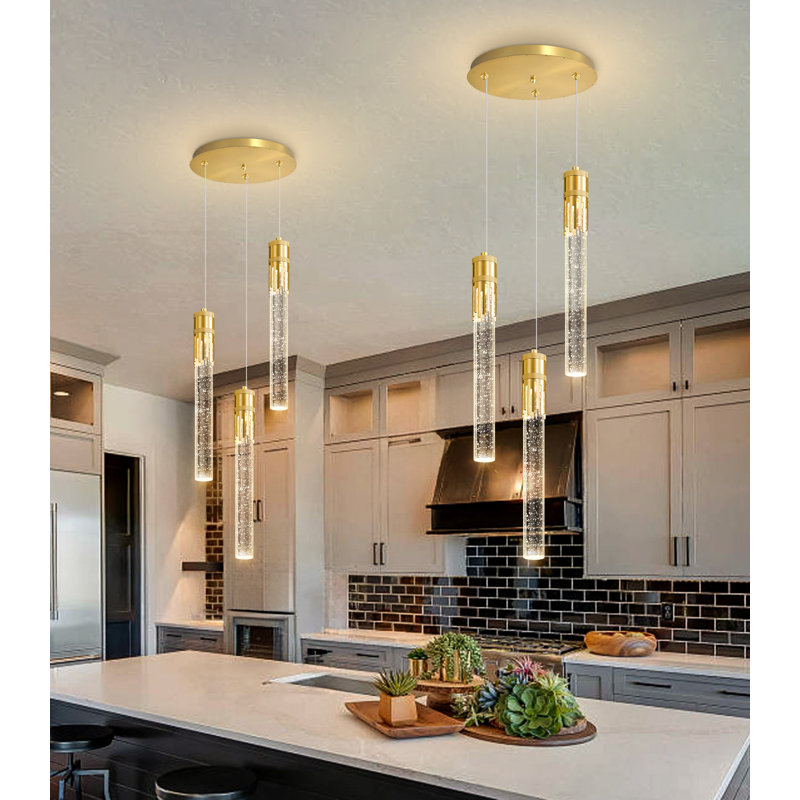 Modern Pendants Chandelier, Gold