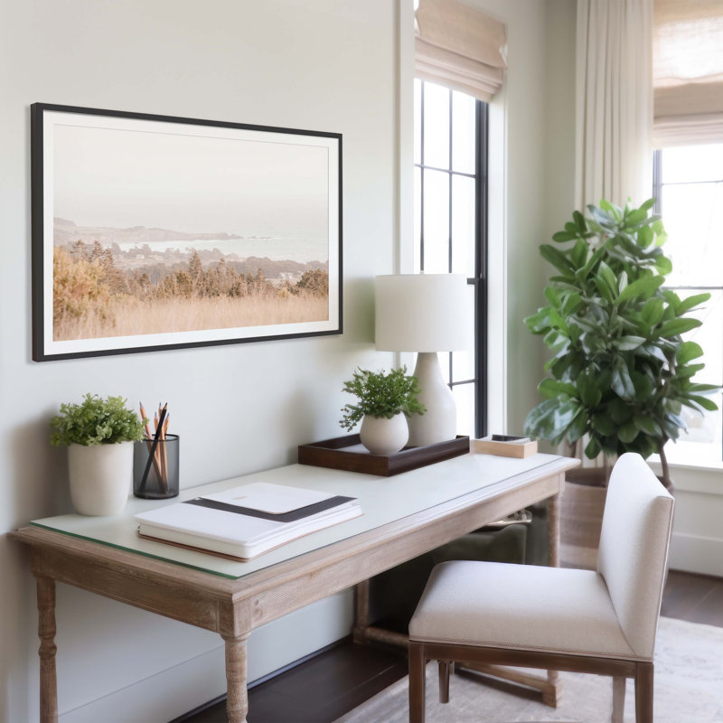 Sea Ranch Coastline Print by Carly Tabak, Black Framed, 18" H x 25" W