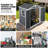 6Ft X 4Ft Plastic Outdoor Storage With Floor And Lockable Door Plastic Garden Shed For Backyard, Lawn, Gray-125097012-125097014