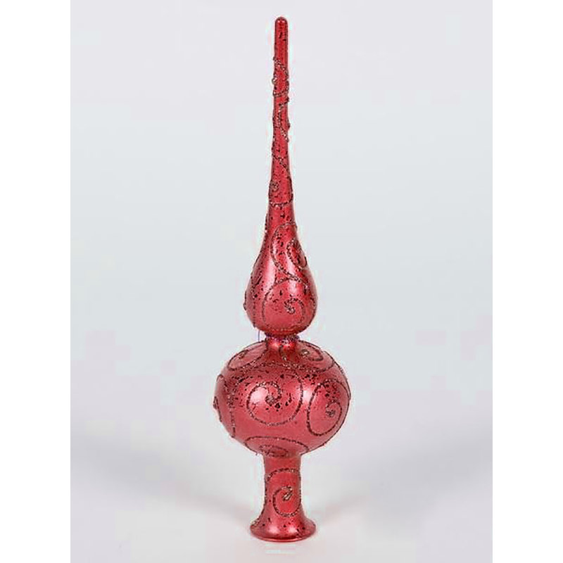 Finial Tree Topper, Red