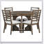 5-Piece Dining Table Set with European Classical Style, Comfortable Seating, and Space-Efficient Design for Small Dining Areas