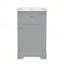 Meuble-lavabo moderne de 20 pouces avec lavabo, porte à fermeture douce, support de rangement et tablette réglable de couleur grise-1577763592
