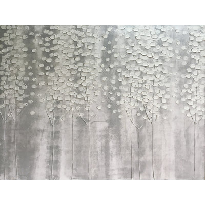 «White Forest Memory» - peinture sur toile tendue