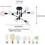Coblitz 6-Light 62cm Sputnik Semi Flush Mount-1527988075