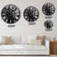 Horloge murale abstraite abstraite surdimensionnée 15-73197263