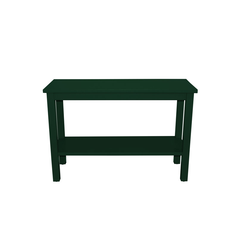 Console en bois massif 44 po Haralan, Vert foncé