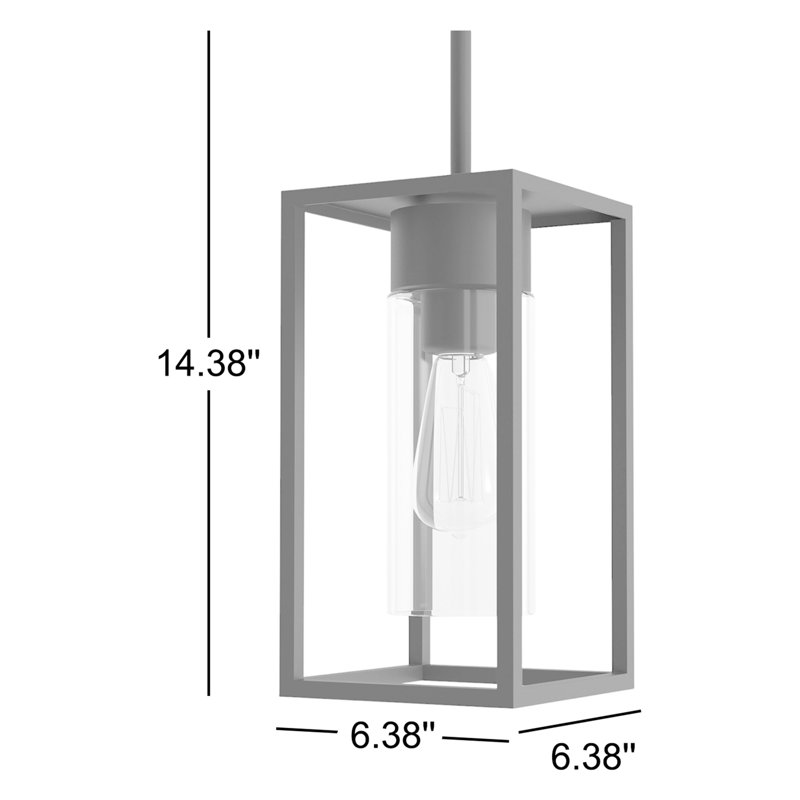 Vado 1 - Light LED Outdoor Hanging Lantern, Black