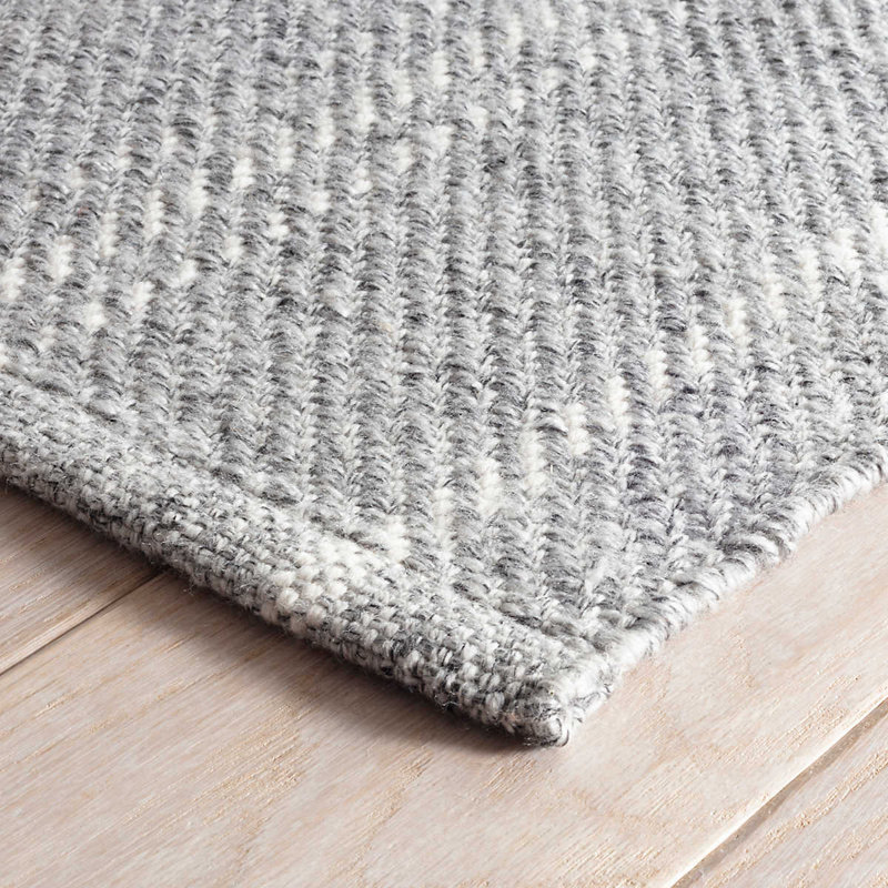 Tapis intérieur / extérieur gris / ivoire Melange, Rectangle 9 pi 6 po x 13 pi 6 po