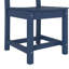 Ensemble de 2 chaises d'extérieur bleu marine: PEHD solide et résistant aux intempéries-1399699364