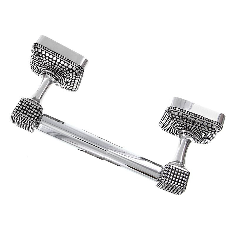 Tiziano Wall Mounted Toilet Paper Holder, Antique Silver