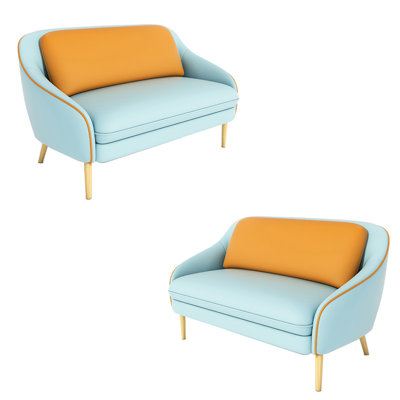 Banc rembourré en similicuir Simple Fashion Cafe