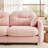 Pink 3 With , Cushion Back, Chenille Material, Flexible Layout, For Home Decor L Shaped Couch Comfortable Chenille, Ergonomic , Living Room-1916212433-1916212429