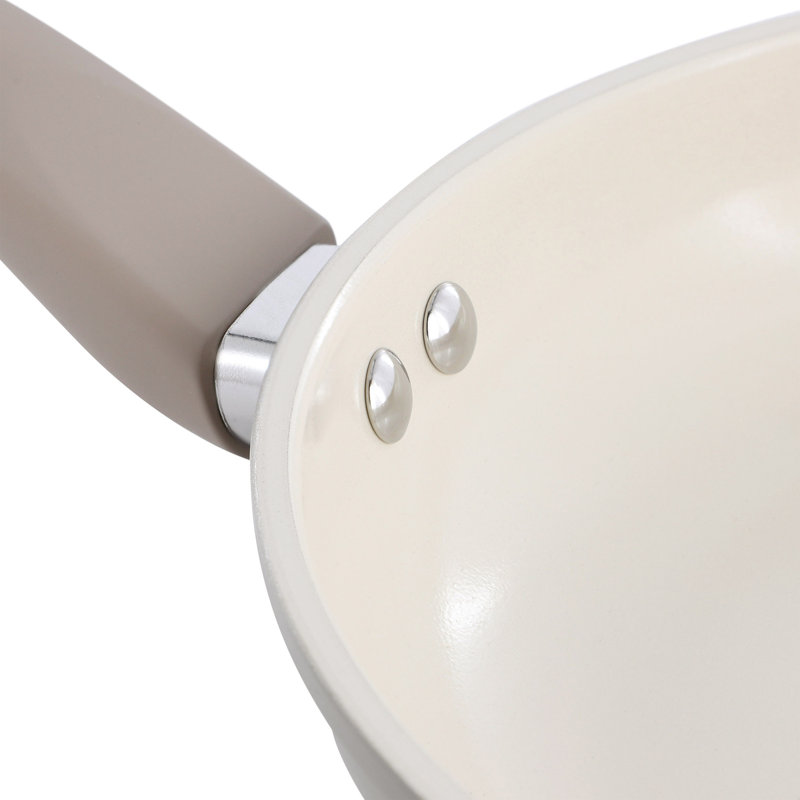 Poêle à frire en céramique antiadhésive beige de 12 po Oster Sutterville Choice