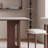 Travertine Rock Slab Dining Table-109746769