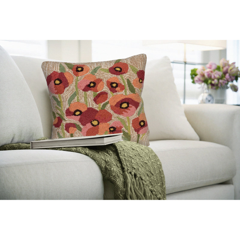 Floral Outdoor Throw Pillow