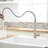 Contemporary Brushed Nickel Kitchen Faucet With Pull-Out Spray - Efficient Water Management Pull Out Mix Hot And Cold Easily
