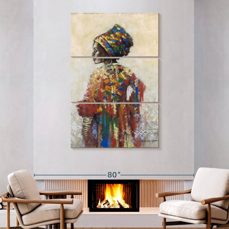 Leisha célébrant la beauté II, H 74 po x l 48 po